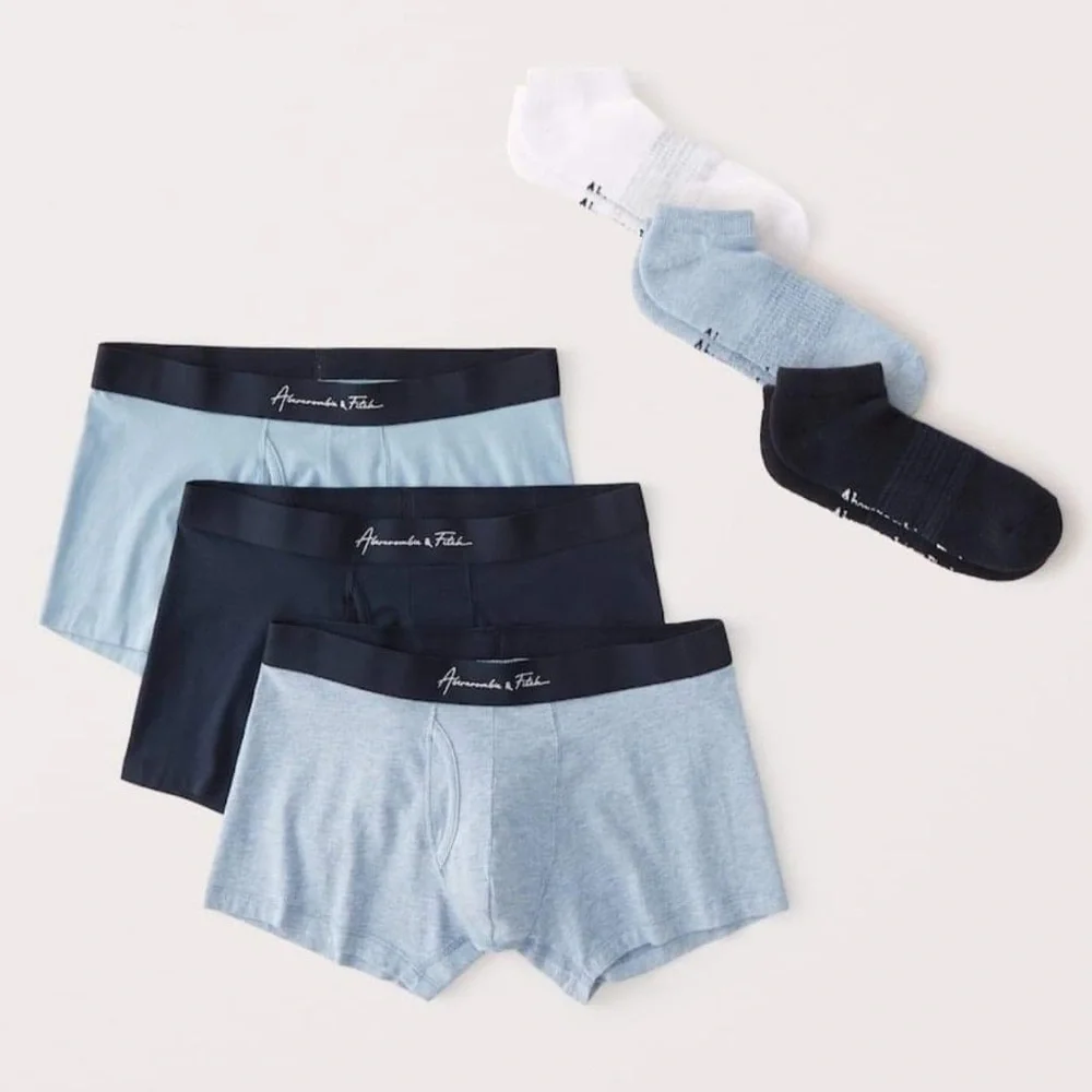 Abercrombie and Fitch Undies sock set size Medium NIP